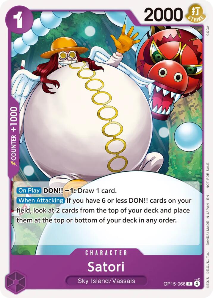Satori (Tournament Pack 2026 Vol. 4) OP15-066 card from One Piece Promotion Cards