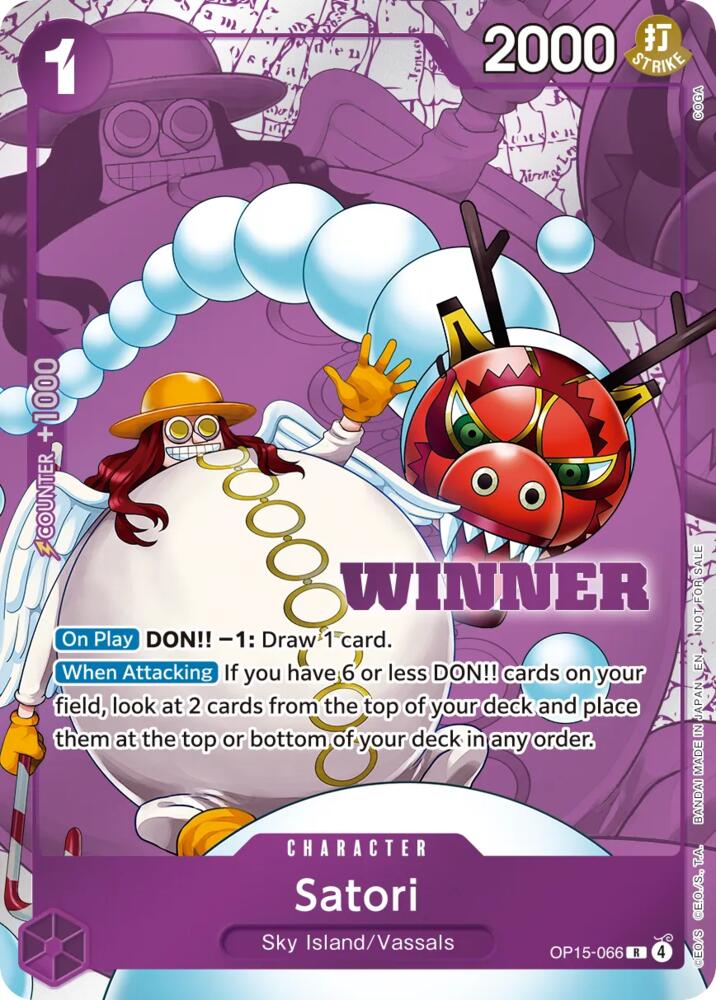 Satori (Winner Pack 2026 Vol. 4) OP15-066 card from One Piece Promotion Cards