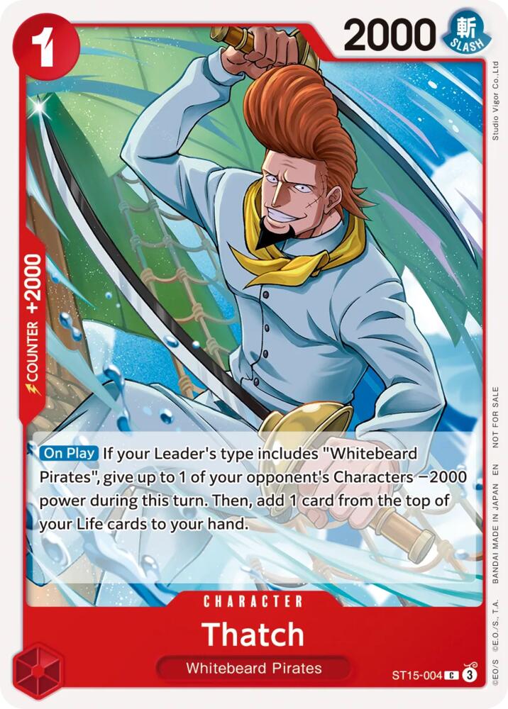 Thatch (Tournament Pack 2026 Vol. 4) ST15-004 card from One Piece Promotion Cards