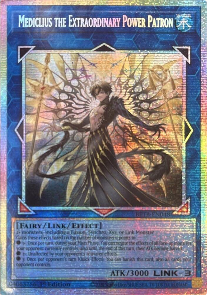 Mediclius the Extraordinary Power Patron (Starlight Rare) BETB-EN048 card from Beyond the Brave