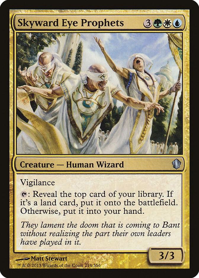 Skyward Eye Prophets 214 card from Commander 2013
