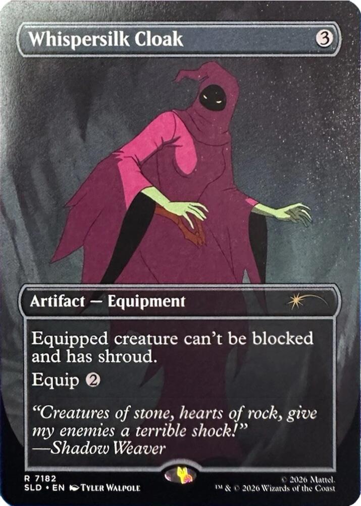 Whispersilk Cloak 7182 card from Secret Lair Drop Series