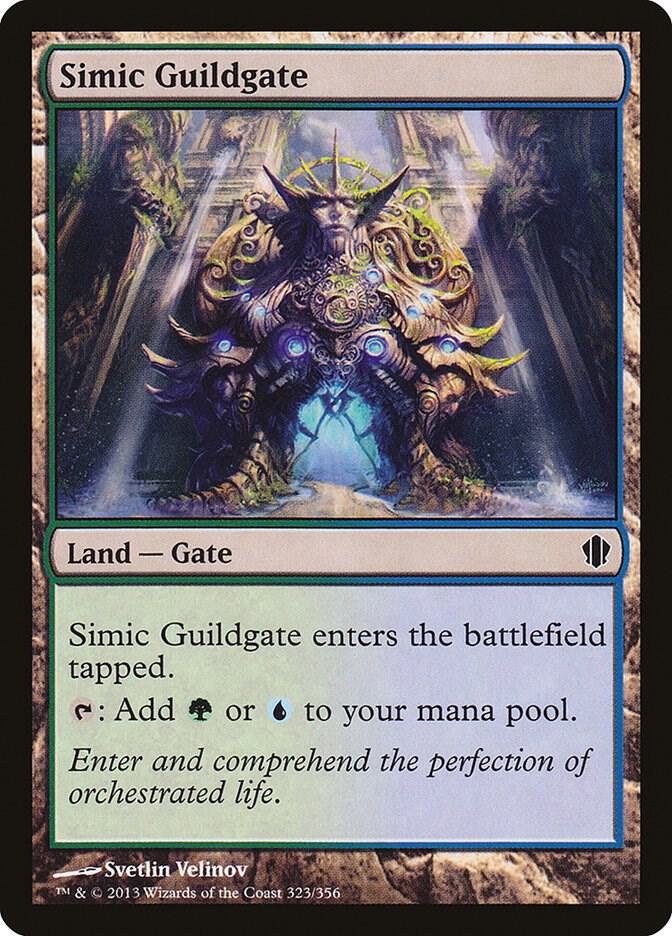Simic Guildgate 323 card from Commander 2013