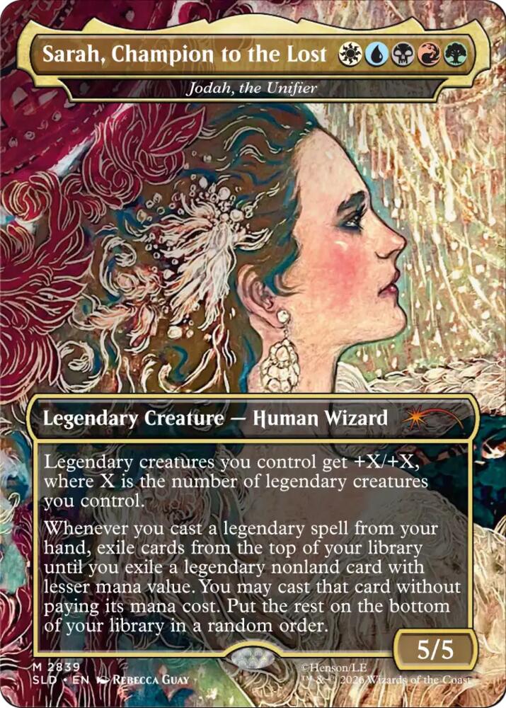 Sarah, Champion to the Lost - Jodah, the Unifier 2839 card from Secret Lair Drop Series