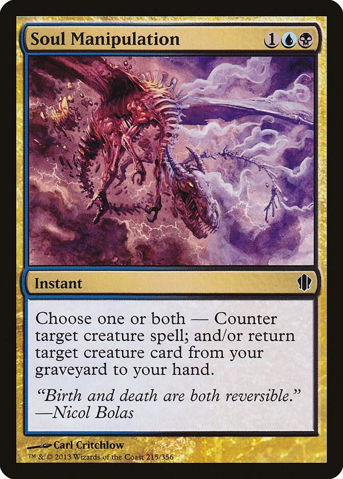 Soul Manipulation 215 card from Commander 2013