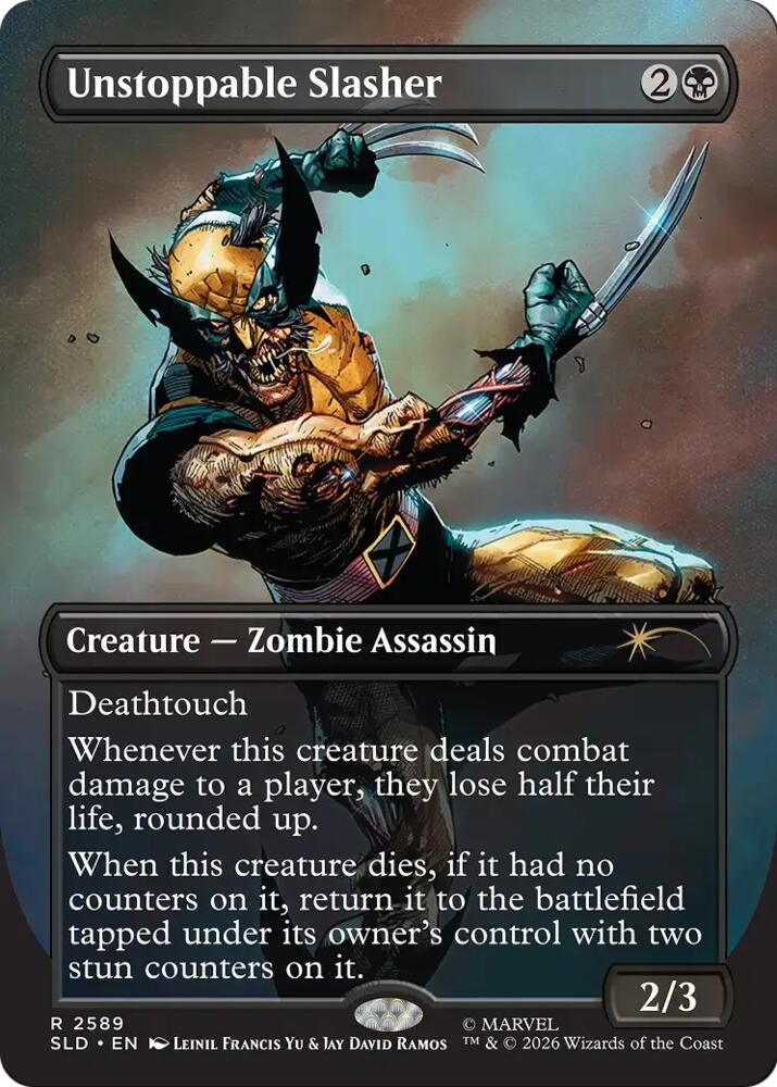 Unstoppable Slasher 2589 card from Secret Lair Drop Series