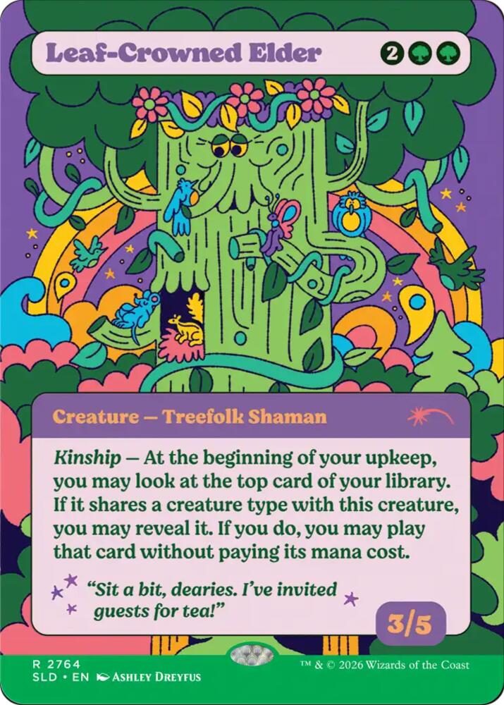 Leaf-Crowned Elder 2764 card from Secret Lair Drop Series