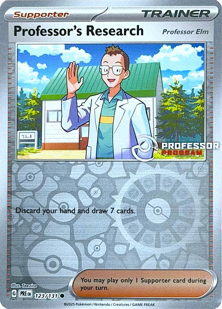 Professor's Research [Professor Elm] 123/131 card from Professor Program Promos