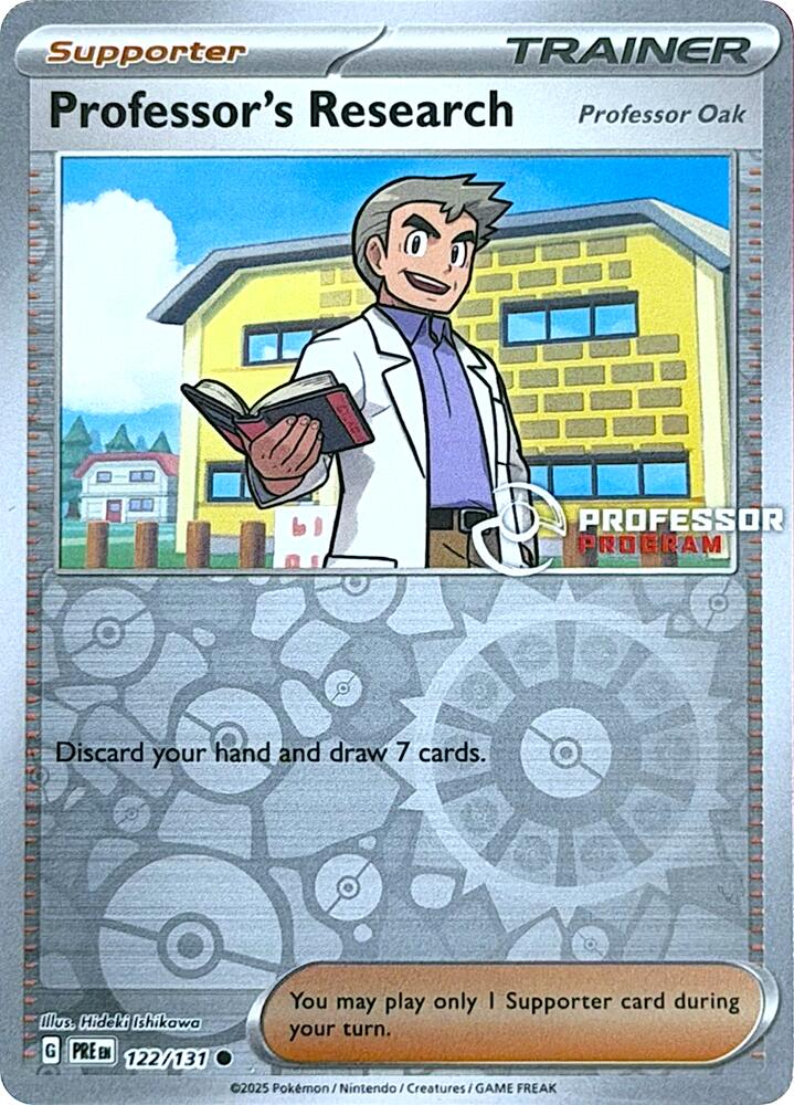 Professor's Research [Professor Oak] 122/131 card from Professor Program Promos