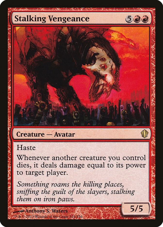 Stalking Vengeance 121 card from Commander 2013