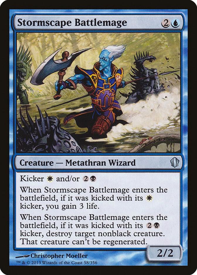 Stormscape Battlemage 58 card from Commander 2013