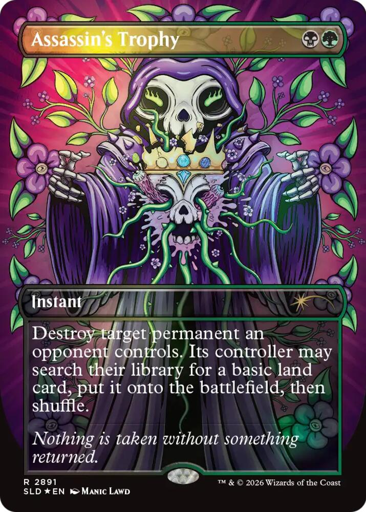 Assassin's Trophy 2891 card from Secret Lair Drop Series
