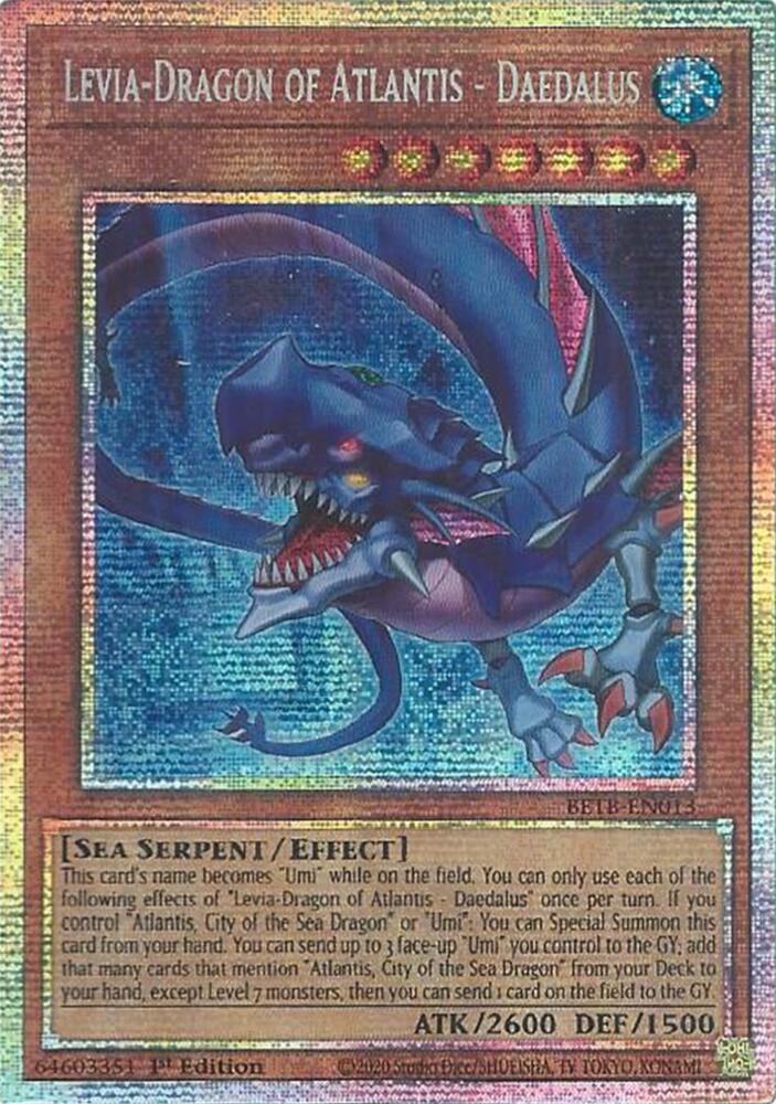 Levia-Dragon of Atlantis - Daedalus (Starlight Rare) BETB-EN013 card from Beyond the Brave