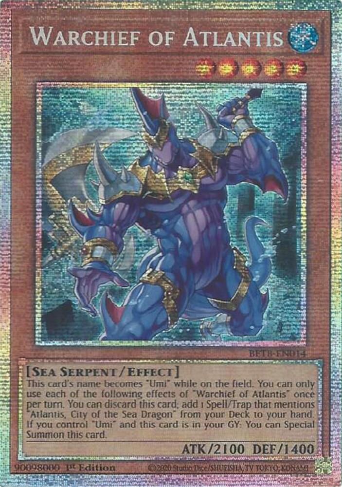 Warchief of Atlantis (Starlight Rare) BETB-EN014 card from Beyond the Brave