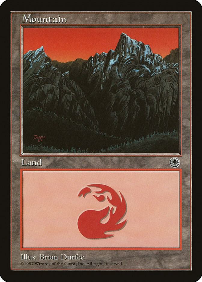 Mountain (Middle Chasm) card from Portal