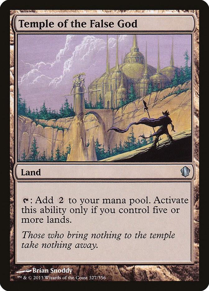 Temple of the False God 327 card from Commander 2013