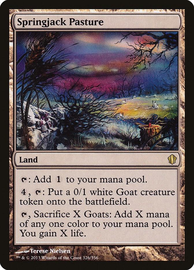 Springjack Pasture 326 card from Commander 2013