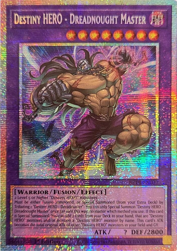 Destiny HERO - Dreadnought Master (Starlight Rare) BETB-EN037 card from Beyond the Brave