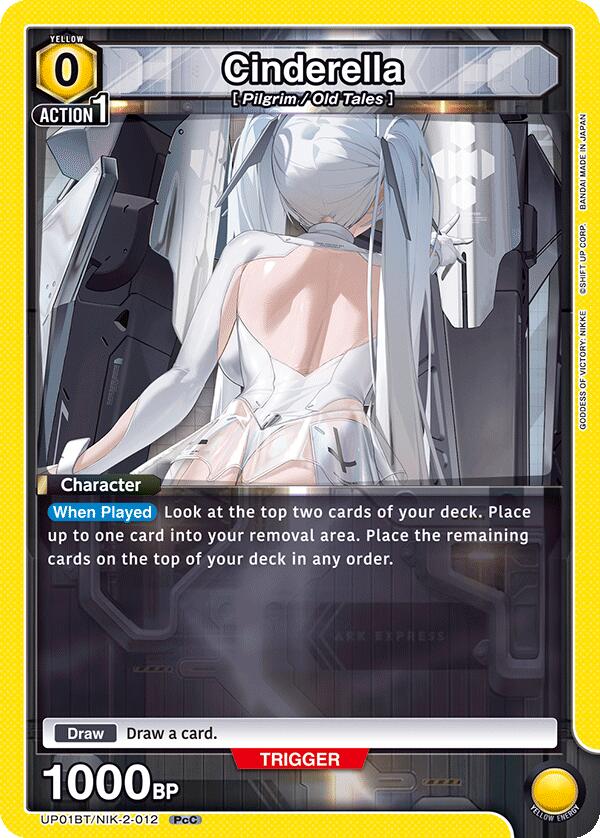 Cinderella UP01BT/NIK-2-012 card from UP01BT: GODDESS OF VICTORY: NIKKE Precious Booster