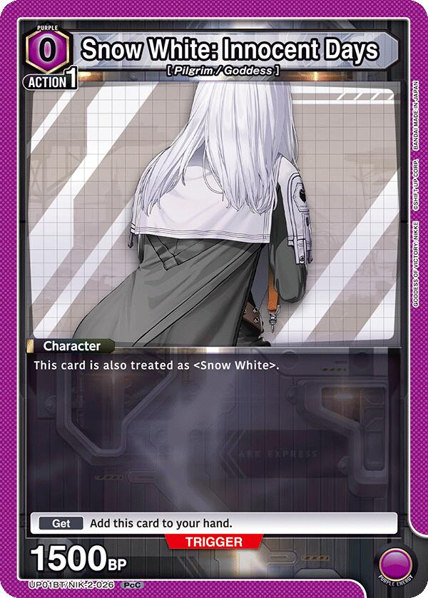 Snow White: Innocent Days UP01BT/NIK-2-026 card from UP01BT: GODDESS OF VICTORY: NIKKE Precious Booster