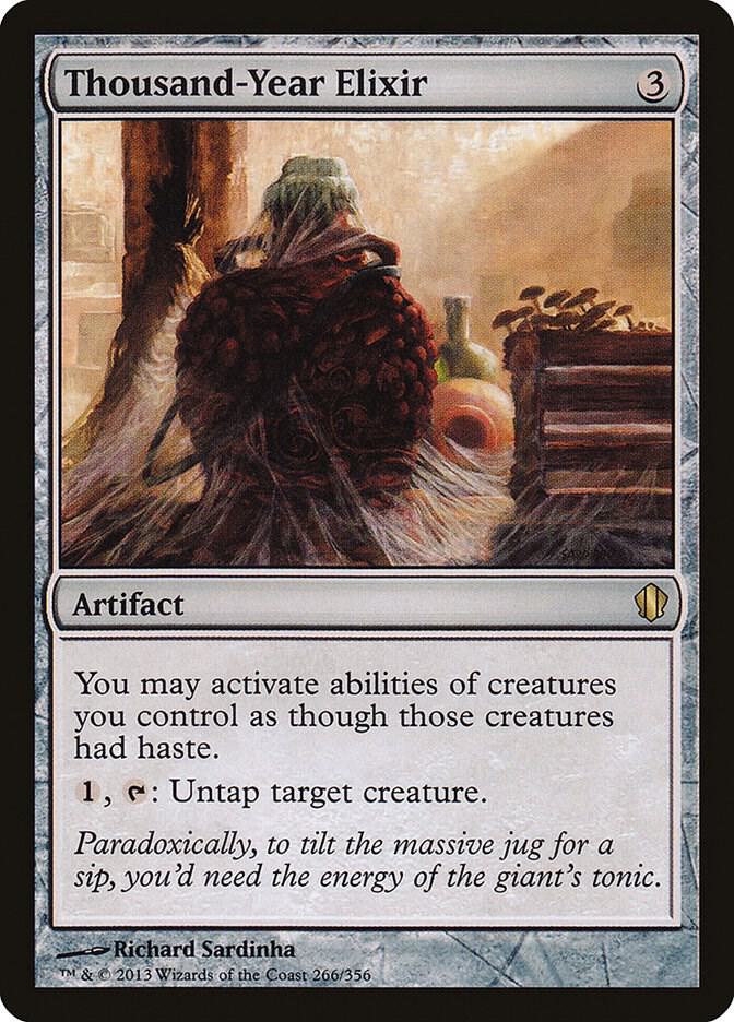 Thousand-Year Elixir 266 card from Commander 2013