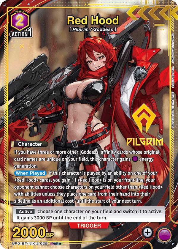 Red Hood (PcR*) UP01BT/NIK-2-035 card from UP01BT: GODDESS OF VICTORY: NIKKE Precious Booster