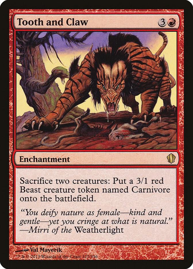 Tooth and Claw 127 card from Commander 2013