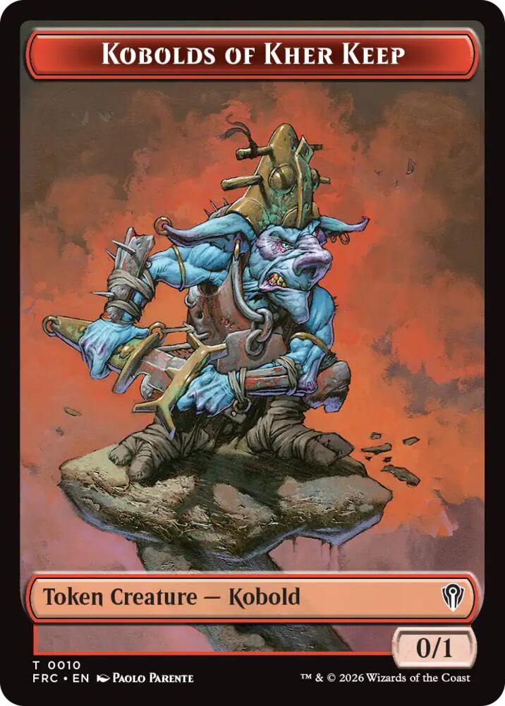 Kobolds of Kher Keep // Map Double-Sided Token 10 // 14 card from Commander: Reality Fracture