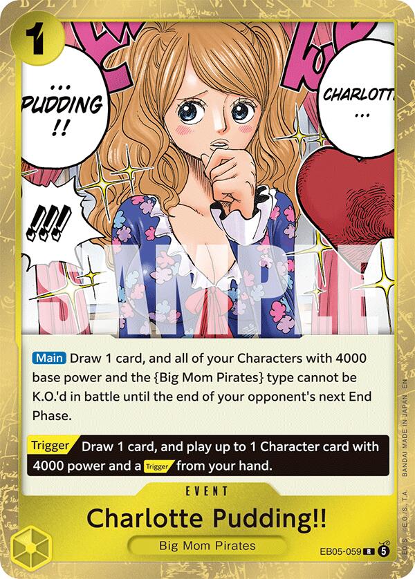 Charlotte Pudding!! EB05-059 card from Extra Booster: One Piece Heroines Edition Vol. 2