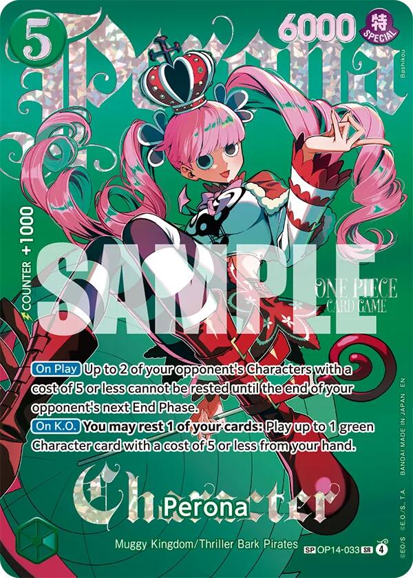 Perona (Alternate Art) OP14-033 card from Extra Booster: One Piece Heroines Edition Vol. 2