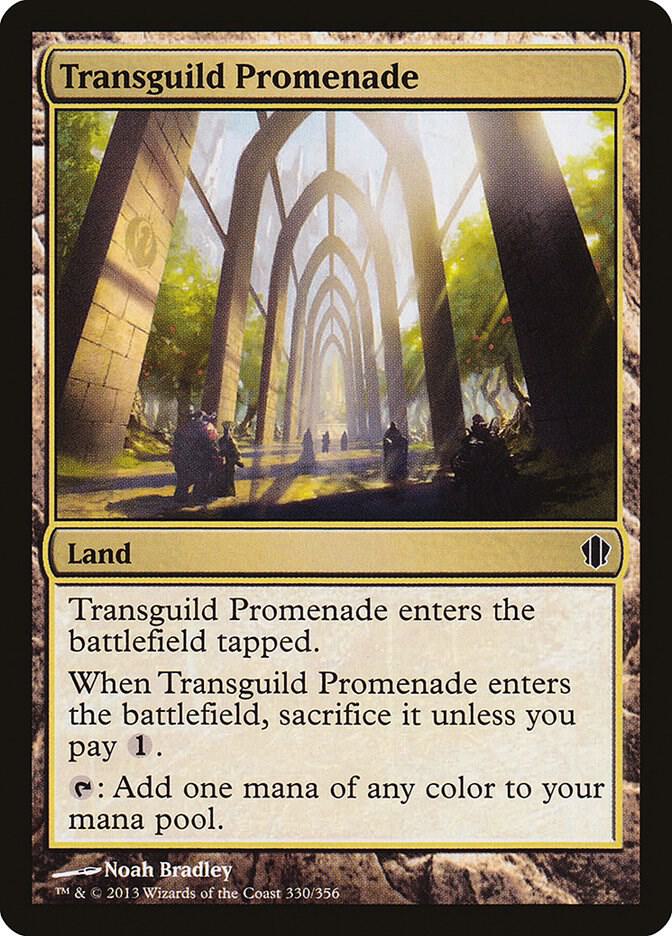 Transguild Promenade 330 card from Commander 2013