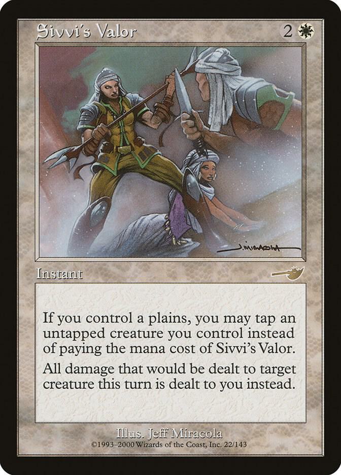Sivvi's Valor 22 card from Nemesis