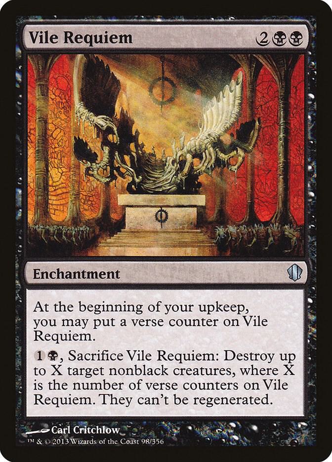 Vile Requiem 98 card from Commander 2013