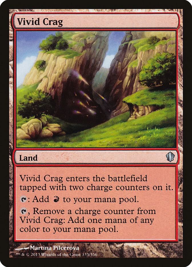 Vivid Crag 333 card from Commander 2013