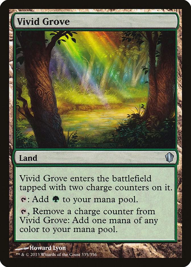 Vivid Grove 335 card from Commander 2013