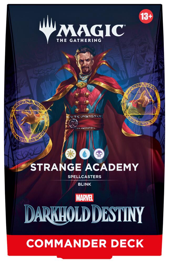 Marvel: Darkhold Destiny Commander Deck - Strange Academy sealed product from Commander: Marvel: Darkhold Destiny