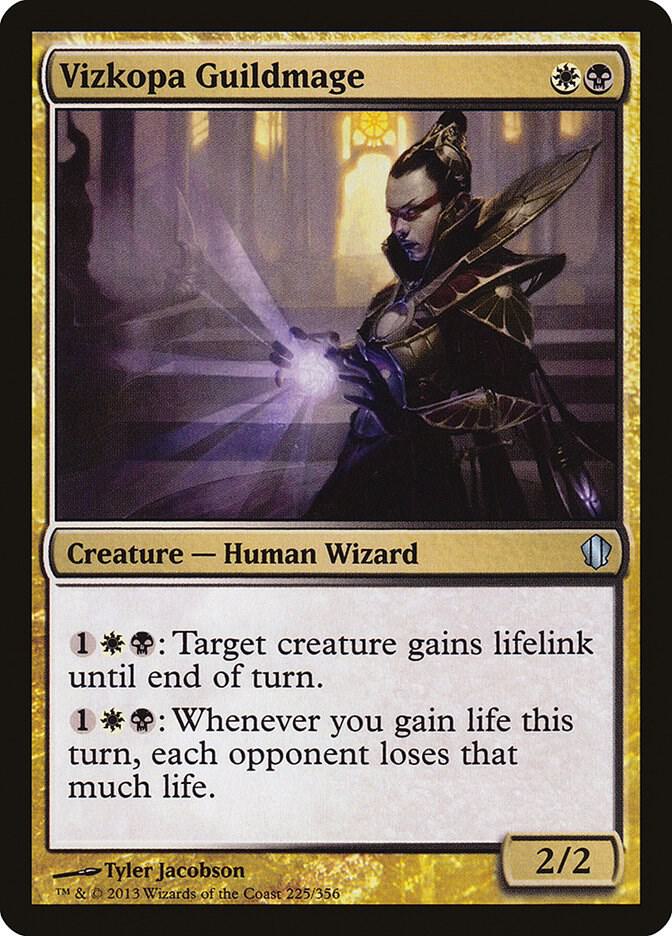 Vizkopa Guildmage 225 card from Commander 2013