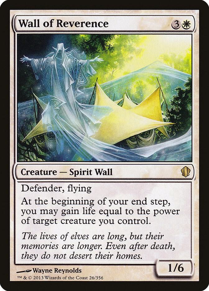 Wall of Reverence 26 card from Commander 2013