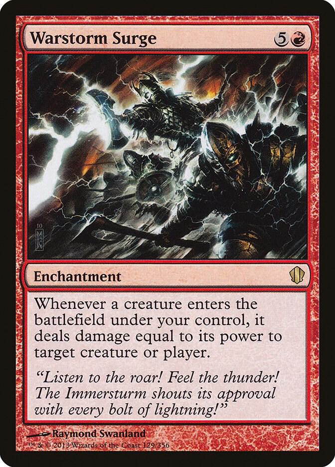 Warstorm Surge 129 card from Commander 2013