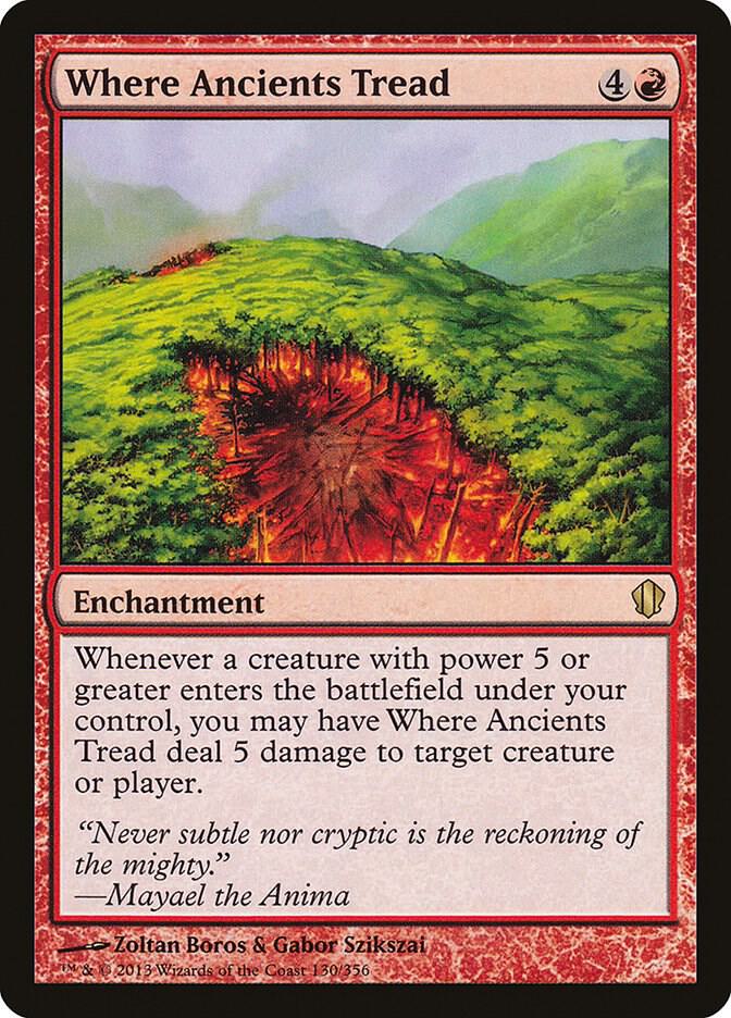 Where Ancients Tread 130 card from Commander 2013