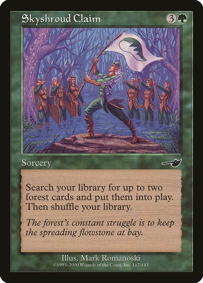 Skyshroud Claim 117 card from Nemesis