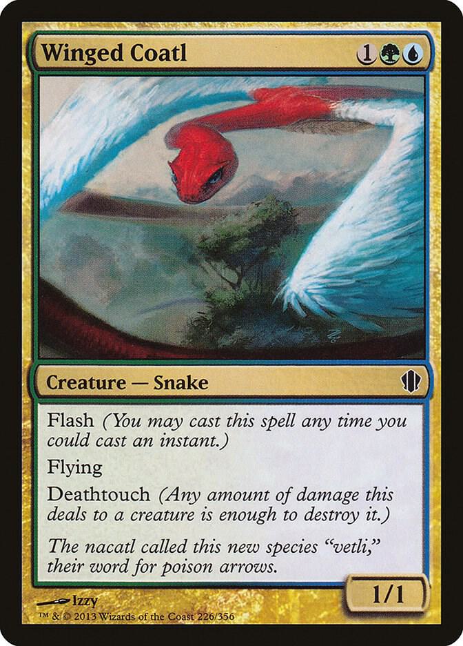 Winged Coatl 226 card from Commander 2013