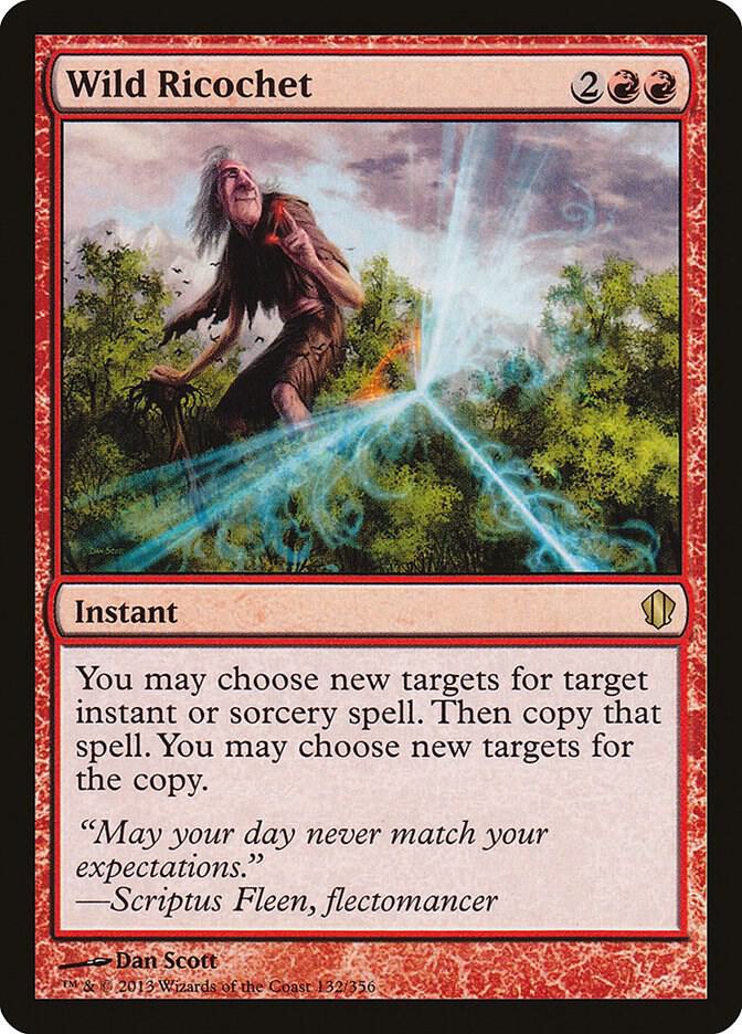 Wild Ricochet 132 card from Commander 2013