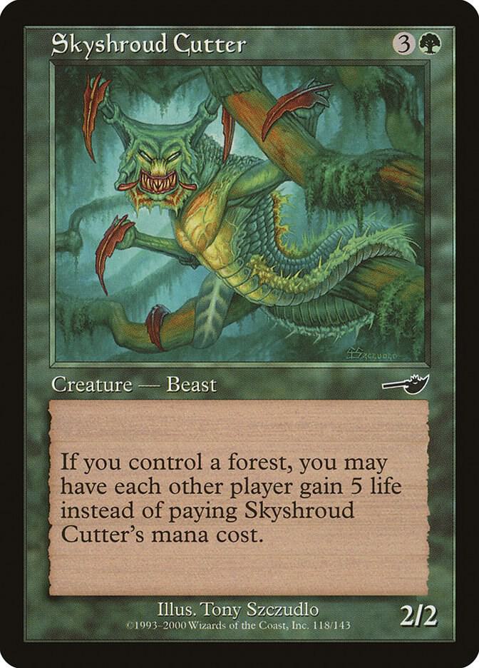 Skyshroud Cutter 118 card from Nemesis