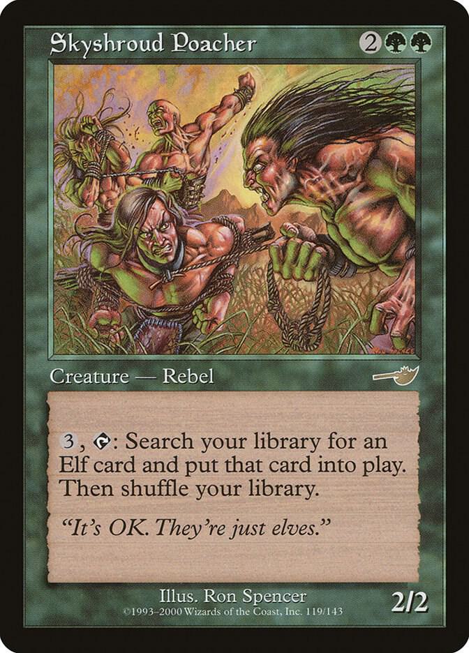 Skyshroud Poacher 119 card from Nemesis