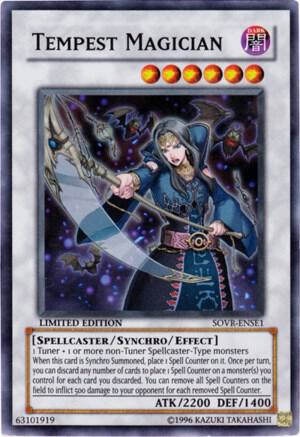 Tempest Magician SOVR-ENSE1 card from Stardust Overdrive