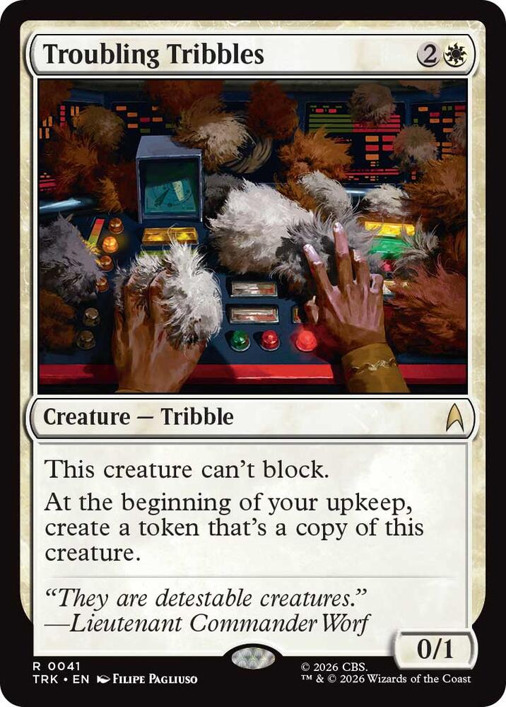 Troubling Tribbles 41 card from Star Trek