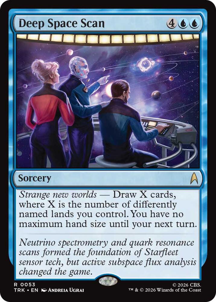 Deep Space Scan 53 card from Star Trek