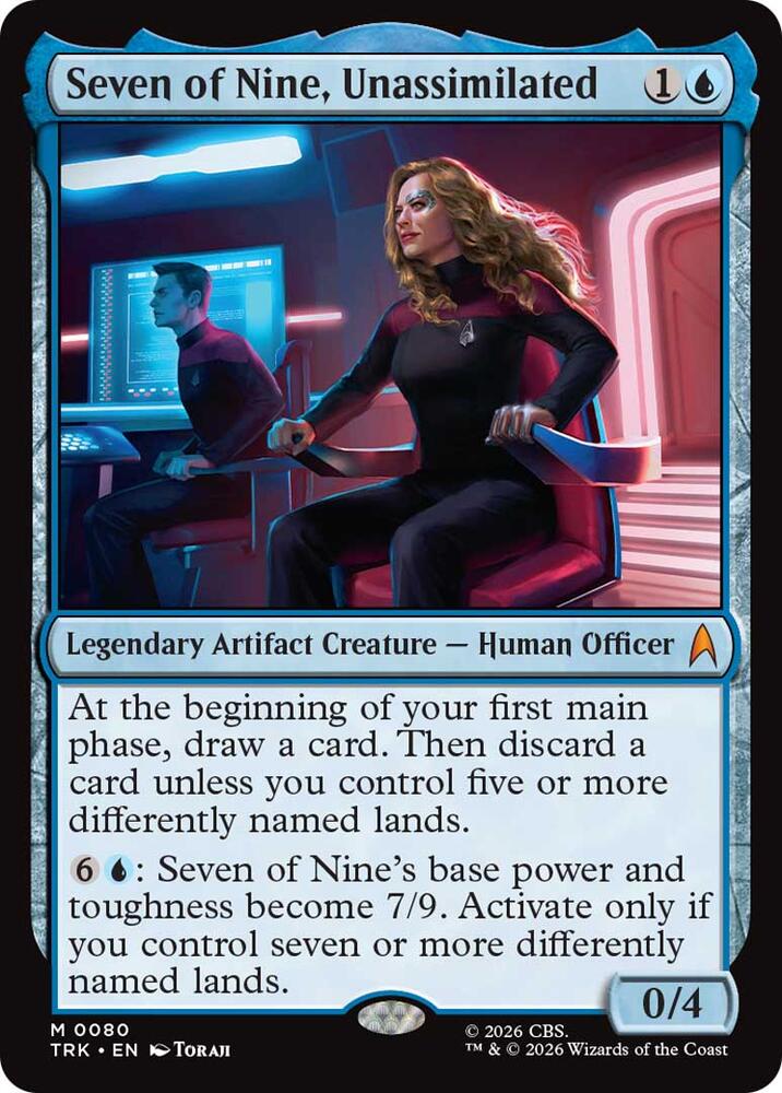 Seven of Nine, Unassimilated 80 card from Star Trek
