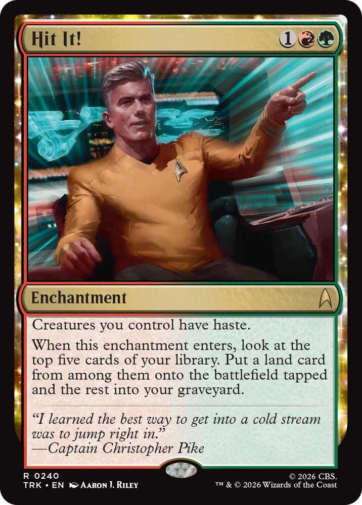 Hit It! 240 card from Star Trek